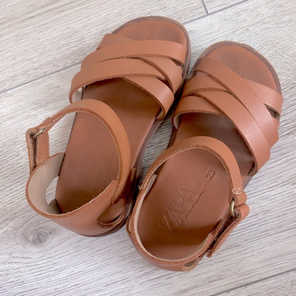 Zara brown toddler girl sandals - Picture 4 of 4